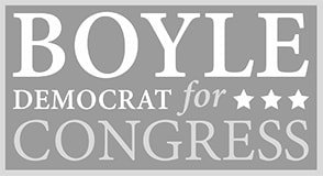 gray scale political campaign logo